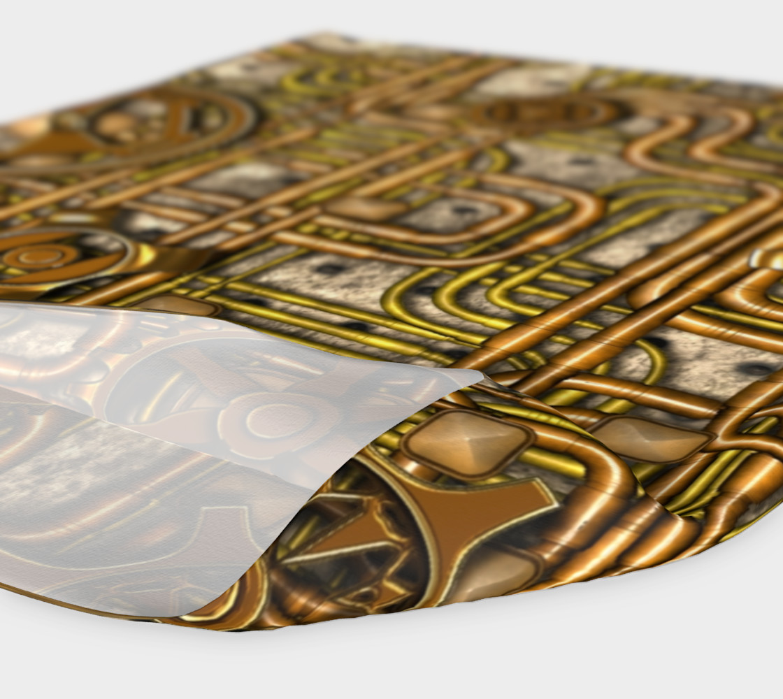 Steampunk Panel, Gears and Pipes - Brass preview #4