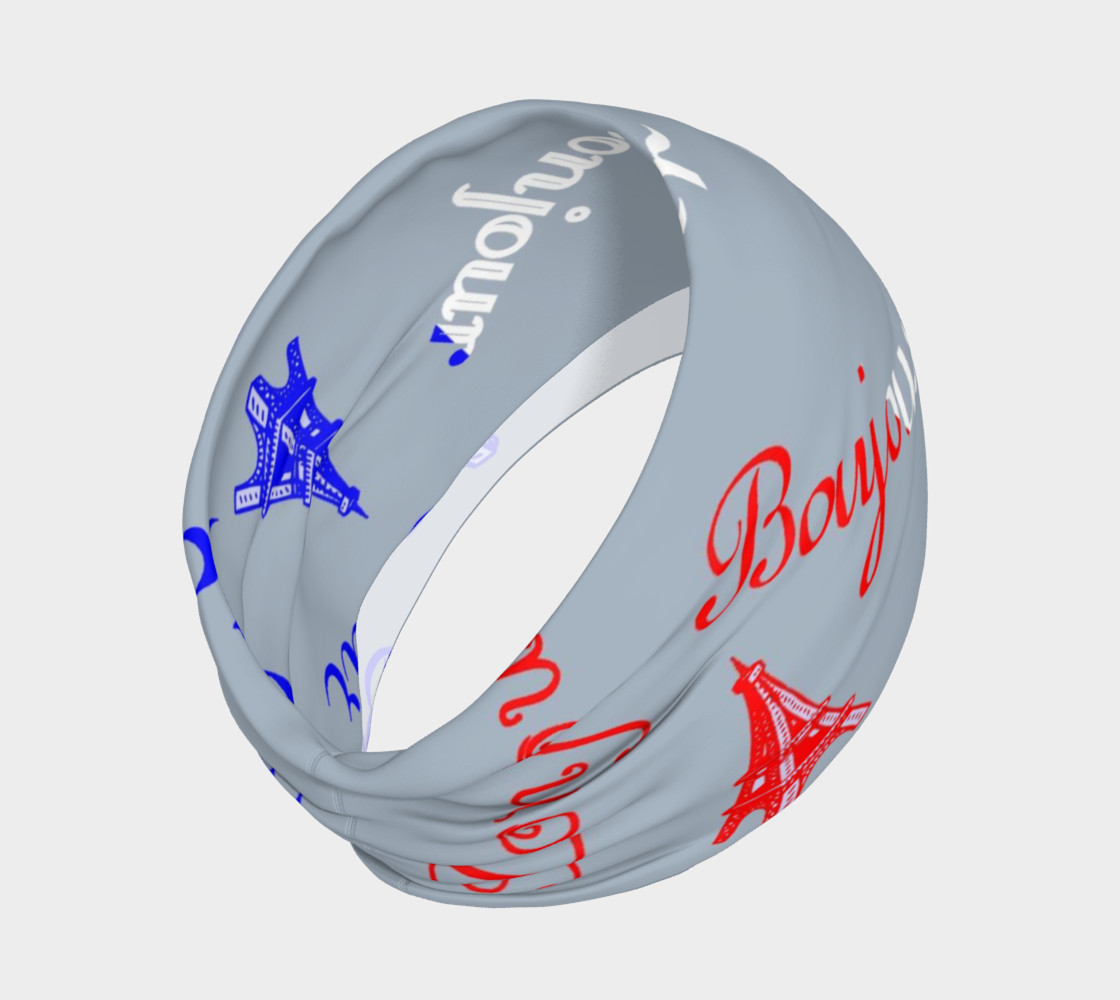French Flag Bonjour Headband preview #2