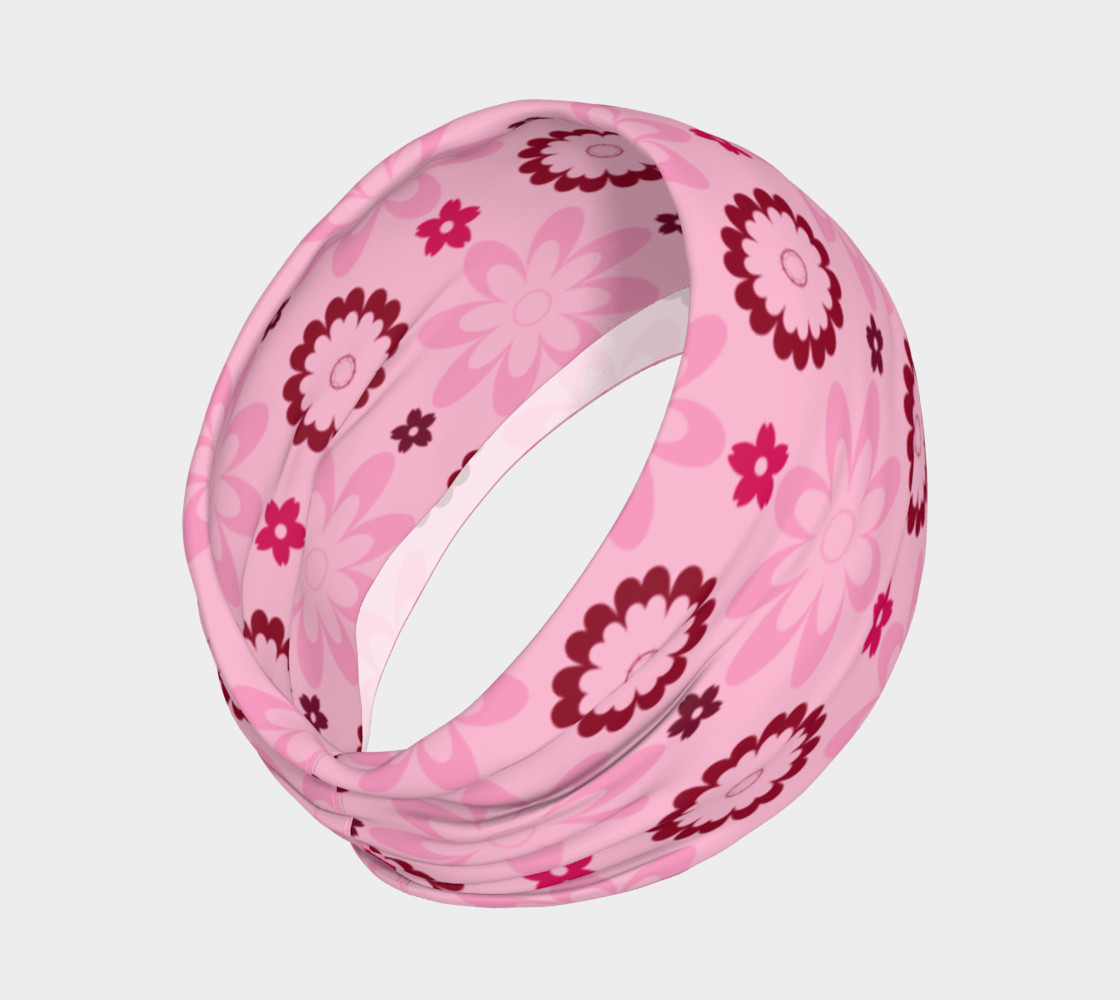 Pink Flower Delight Headband Miniature #3
