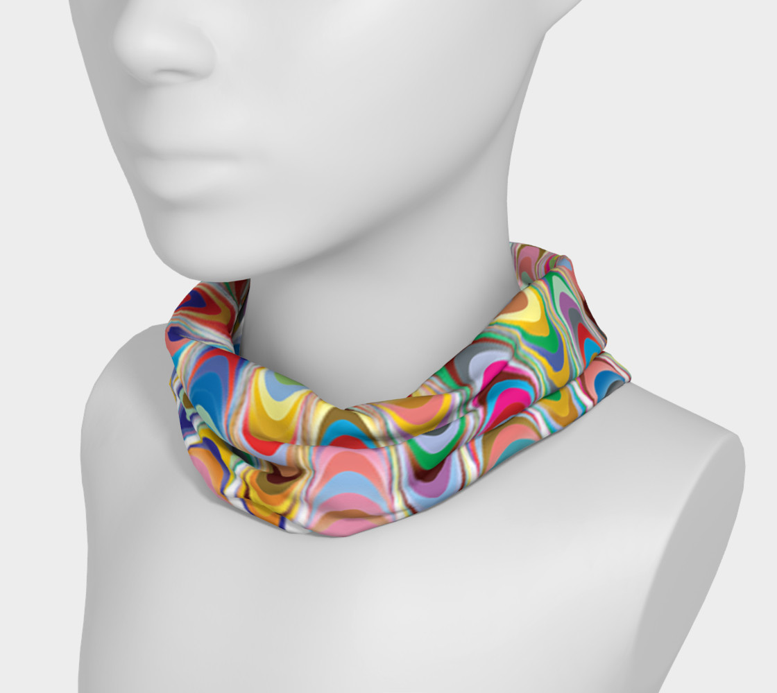 Funky rainbow swirls headband preview #3