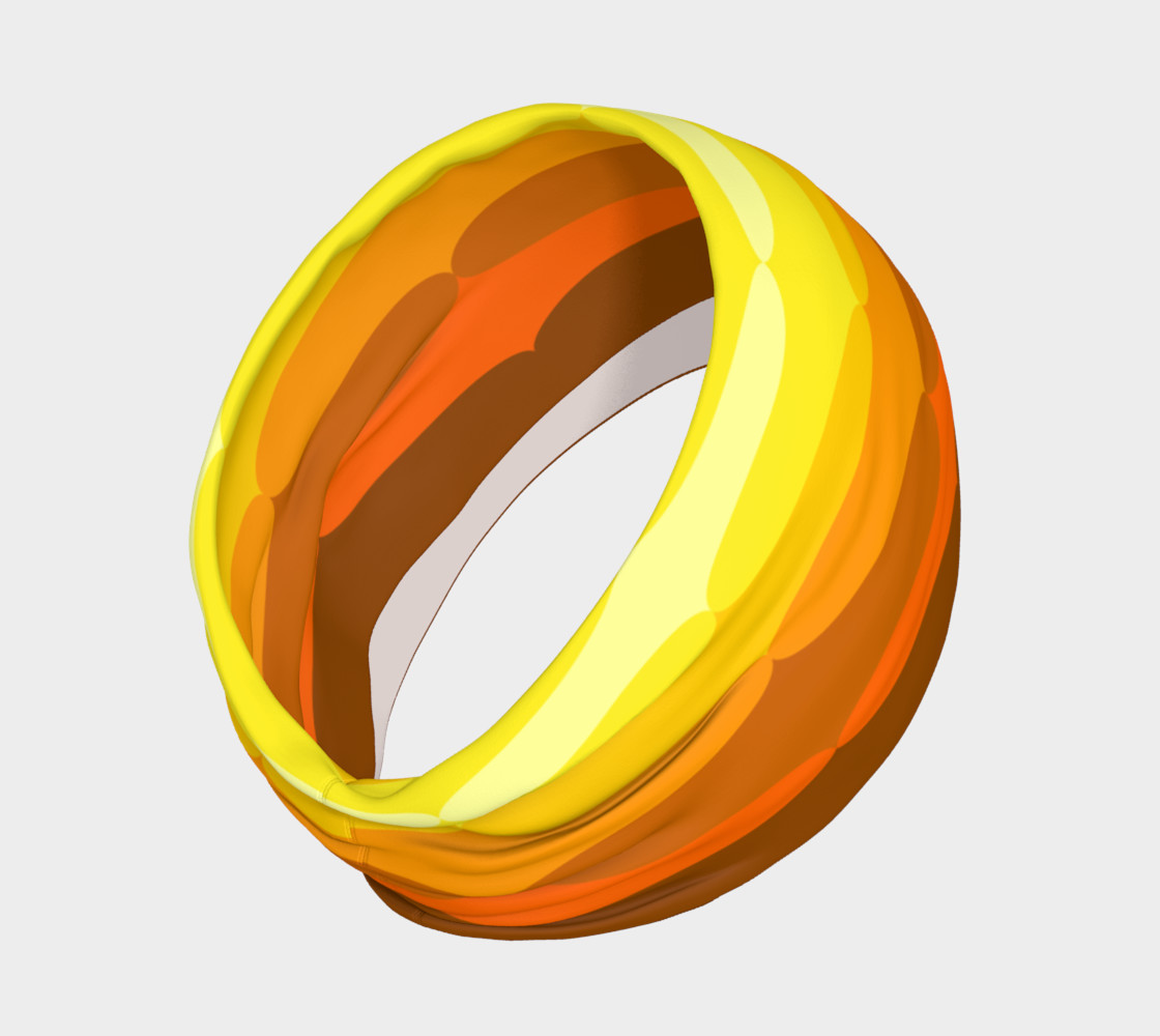 retro orange and browns headband preview #2