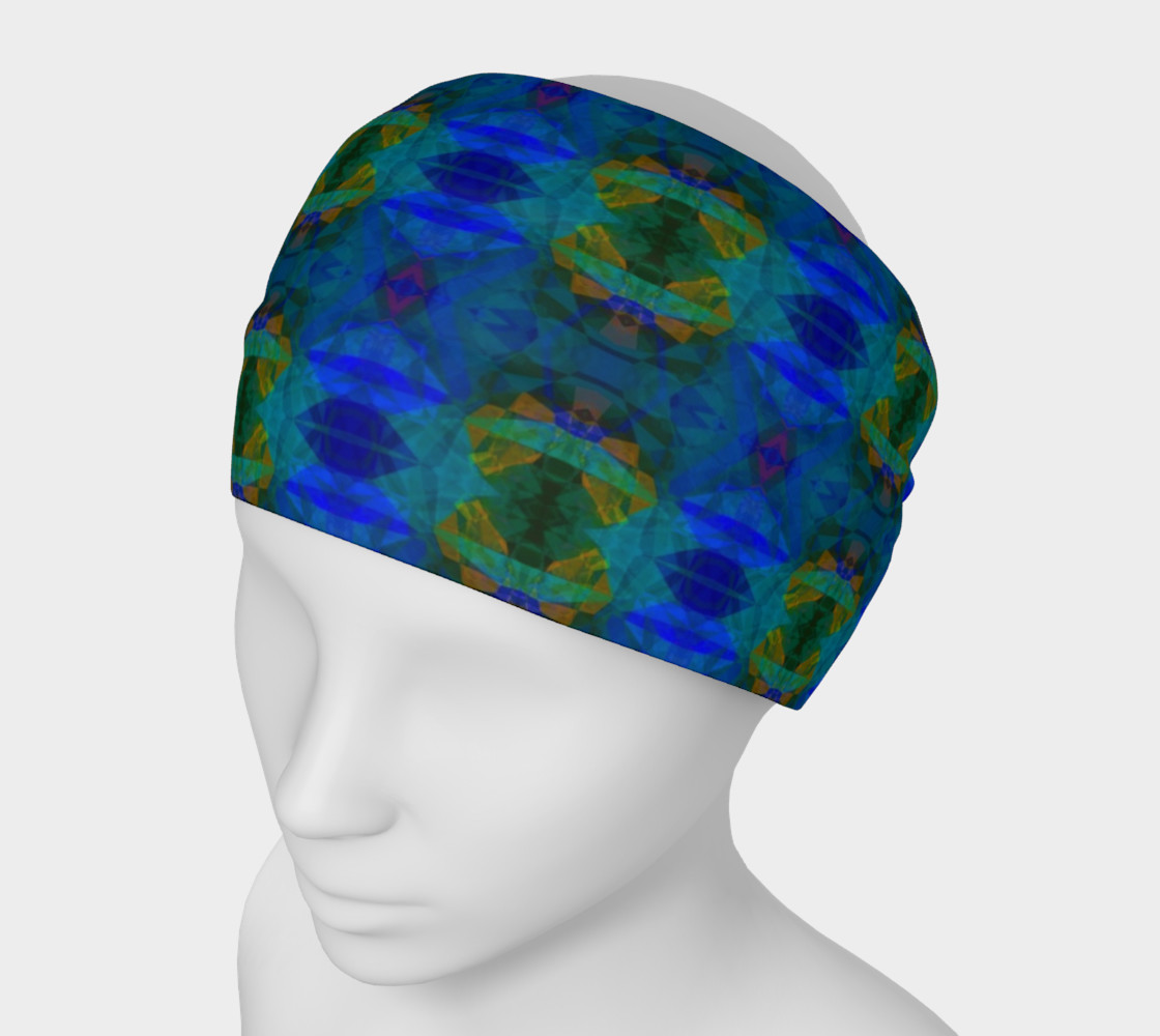 Bold Blue and Green Abstract preview #1