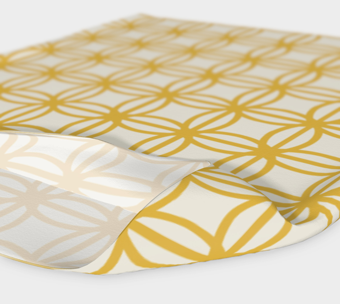 Gold vintage flower design headband preview #4
