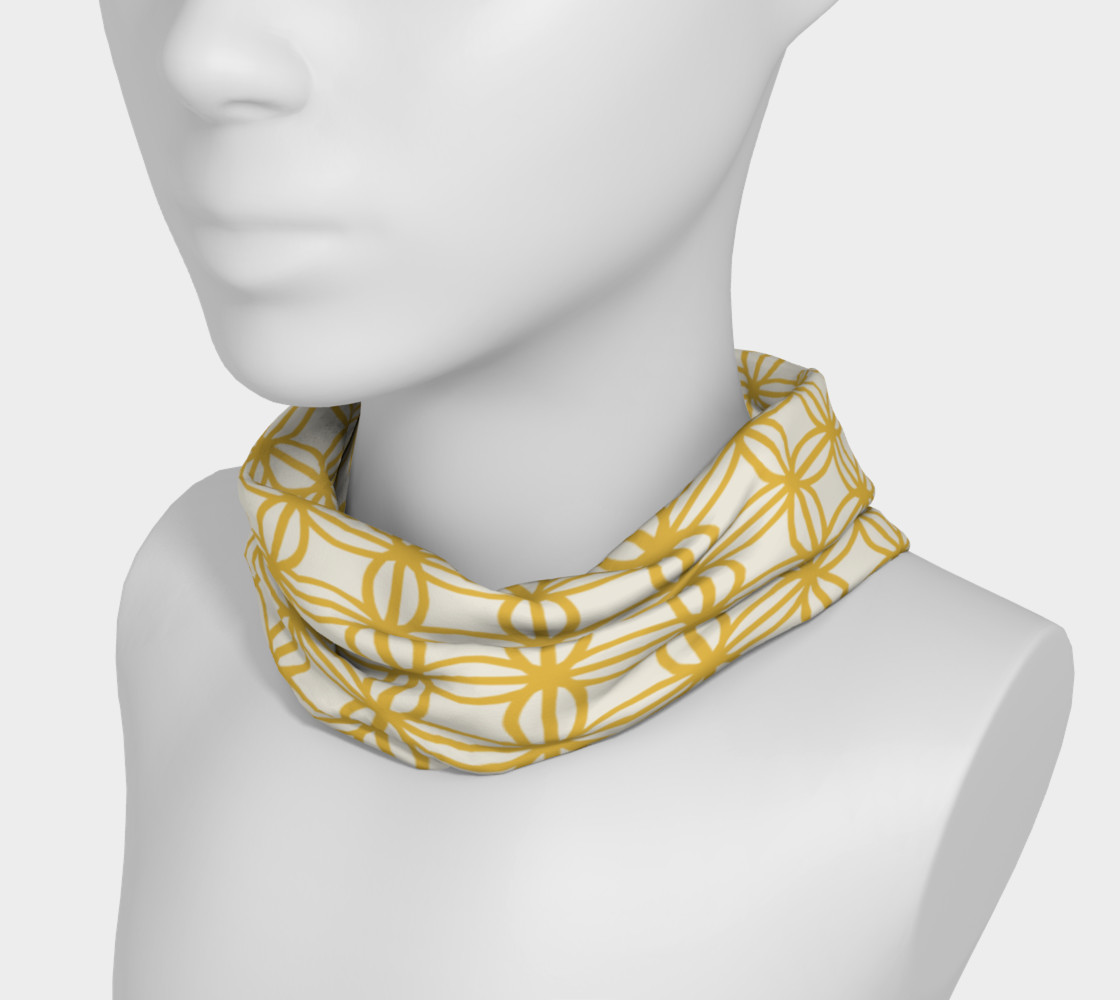 Gold vintage flower design headband preview #3