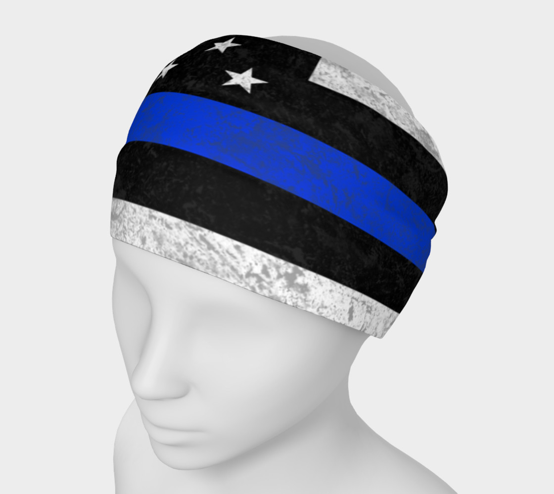 Thin Blue Line Flag Headband preview #1