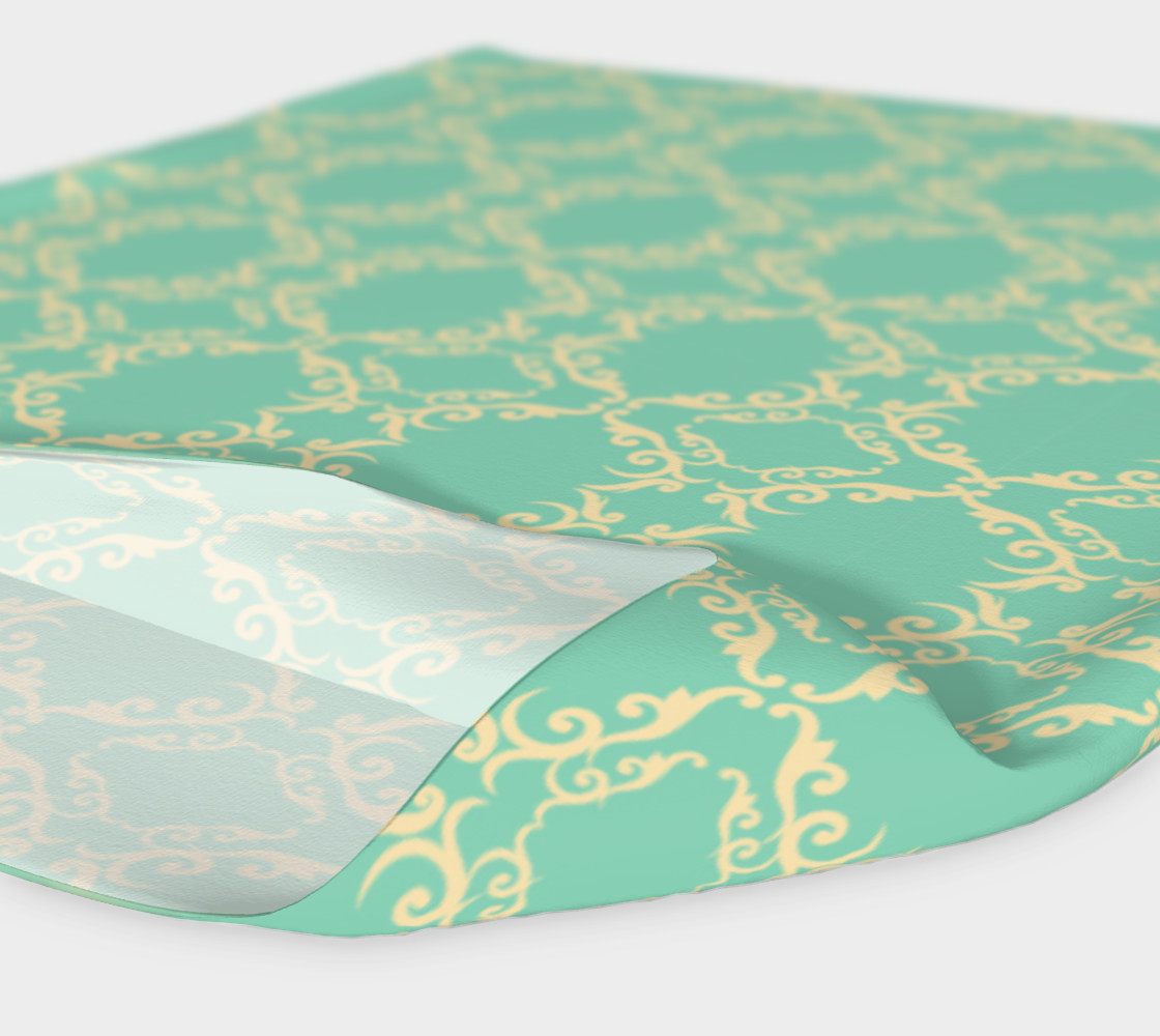 Teal and cream vintage head band preview #4