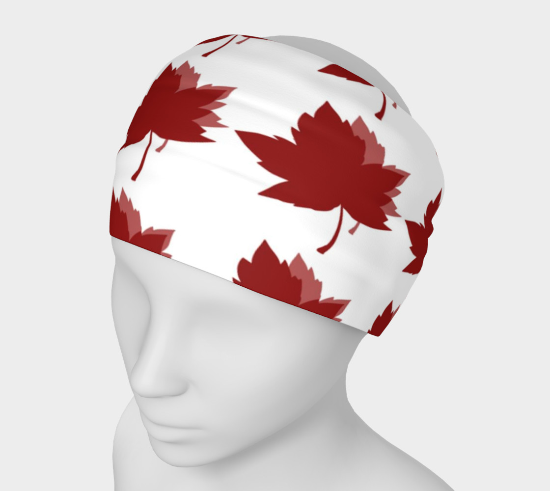 Red Maple Leaves Headband preview #1