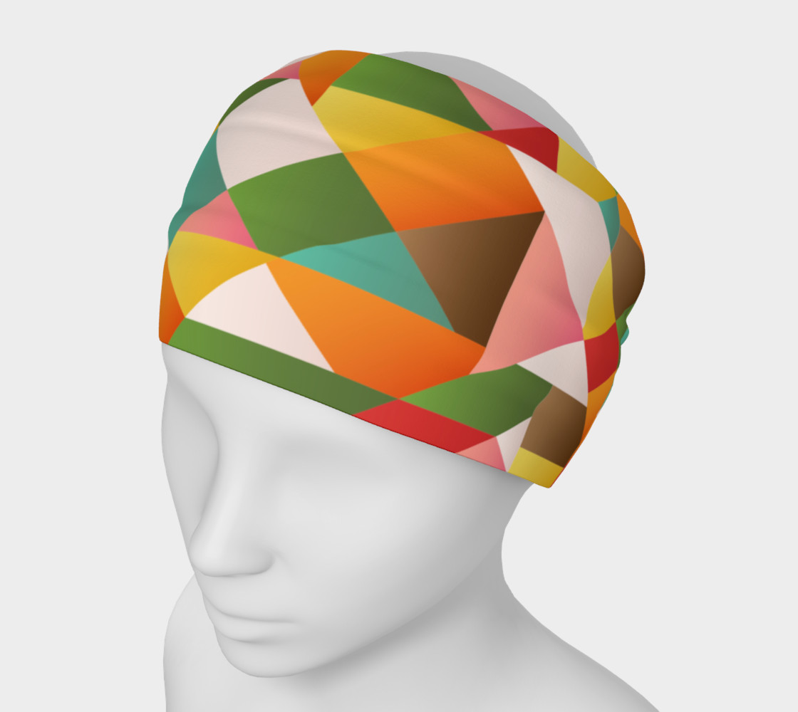 Funky geometric shapes head band preview #1