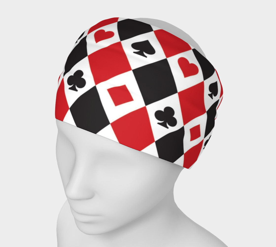 Casino - Hearts, Clubs, Spades, Diamonds Harlequin Pattern preview #1