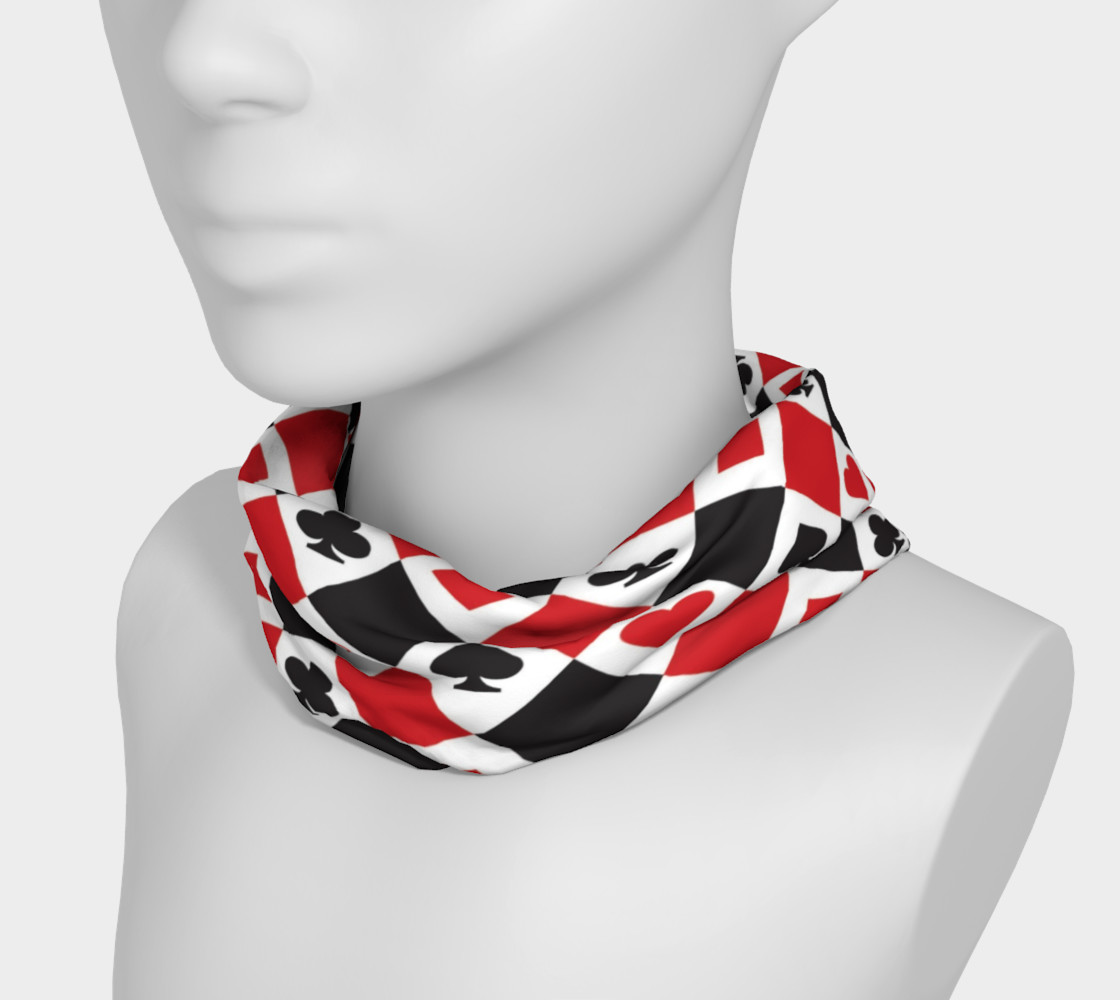 Casino - Hearts, Clubs, Spades, Diamonds Harlequin Pattern preview #3