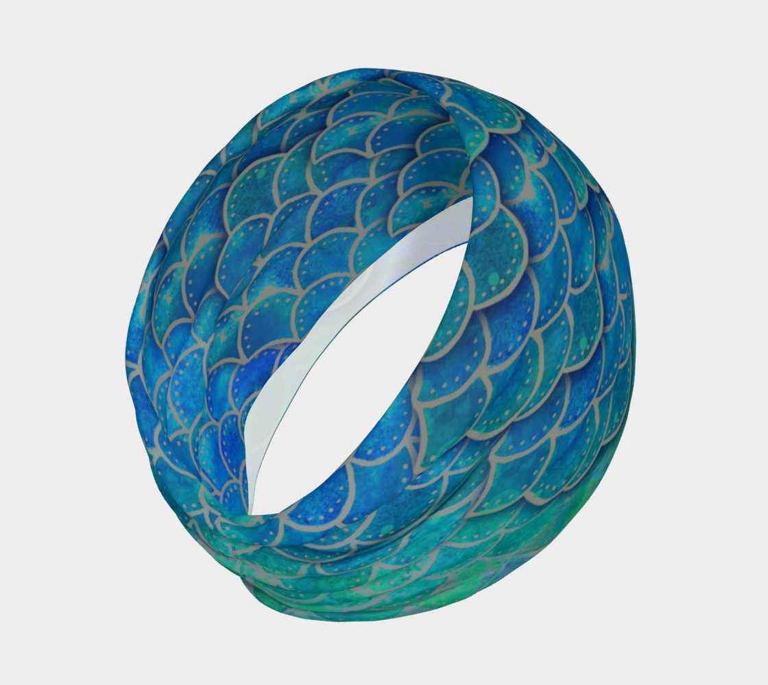 Mermaid Dragon Scales Headband preview #2