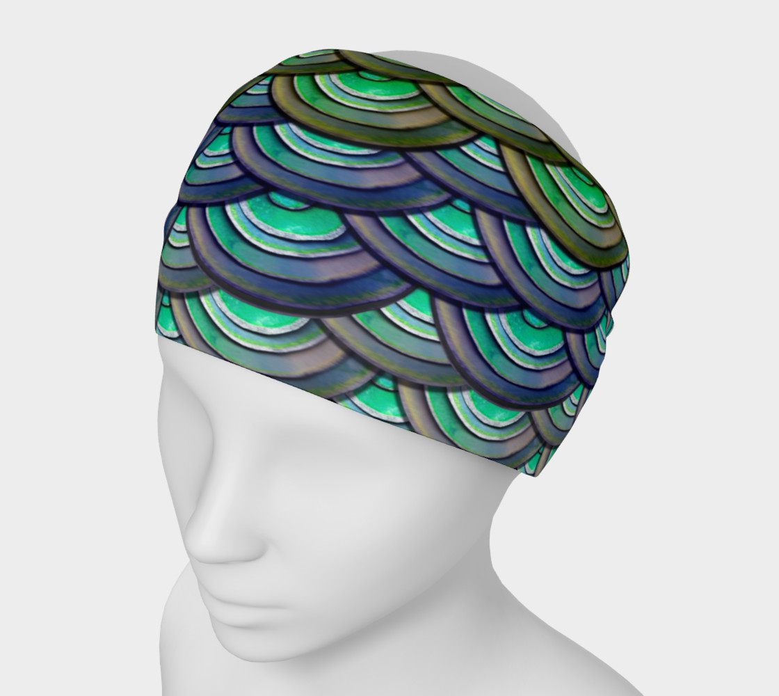 Mermaid Dragon Scale Headband preview #1
