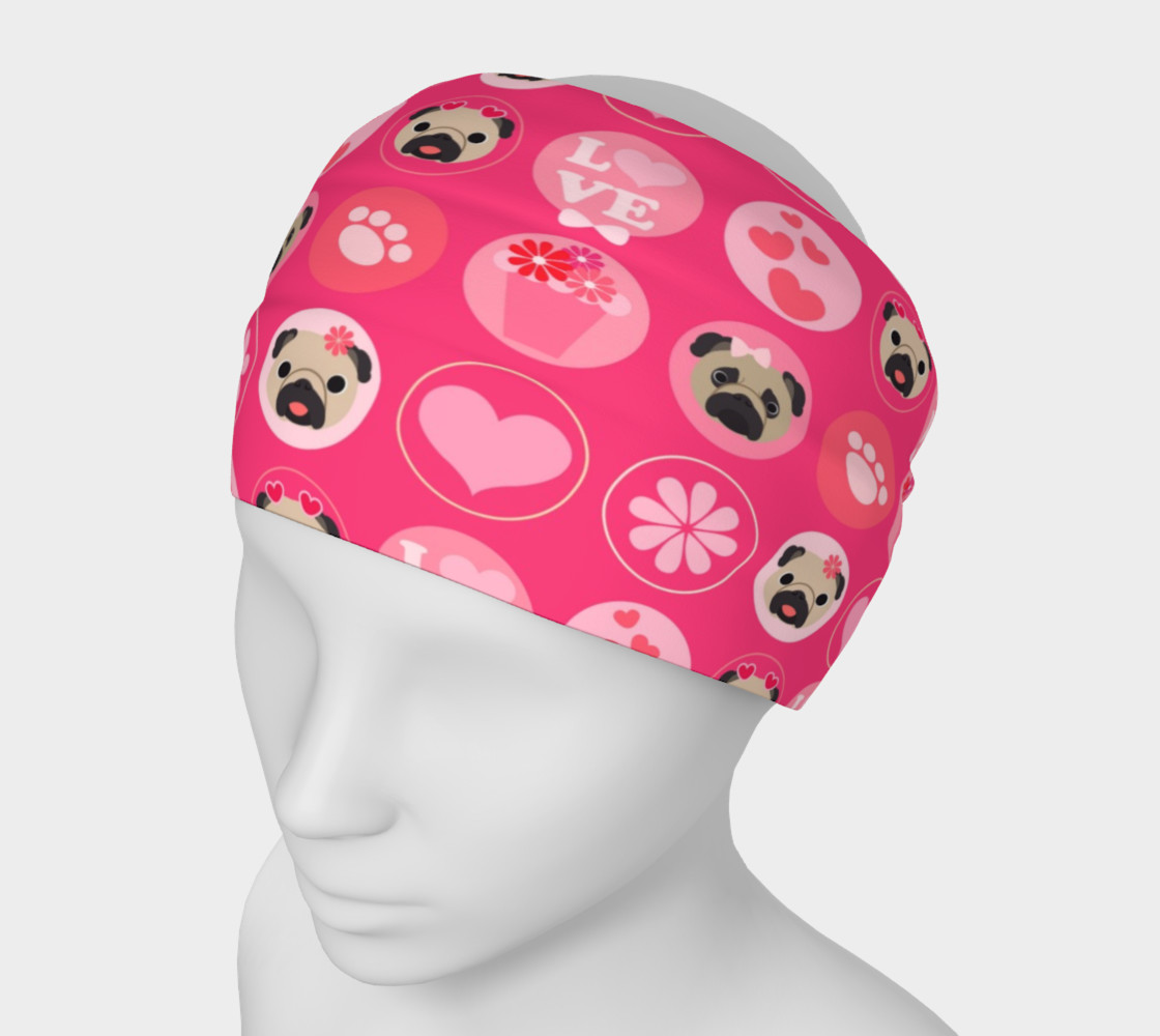 Valentine Pugs - Bright Pink preview #1