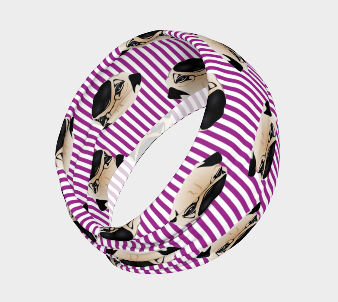 Pugs on Purple Stripes preview #2