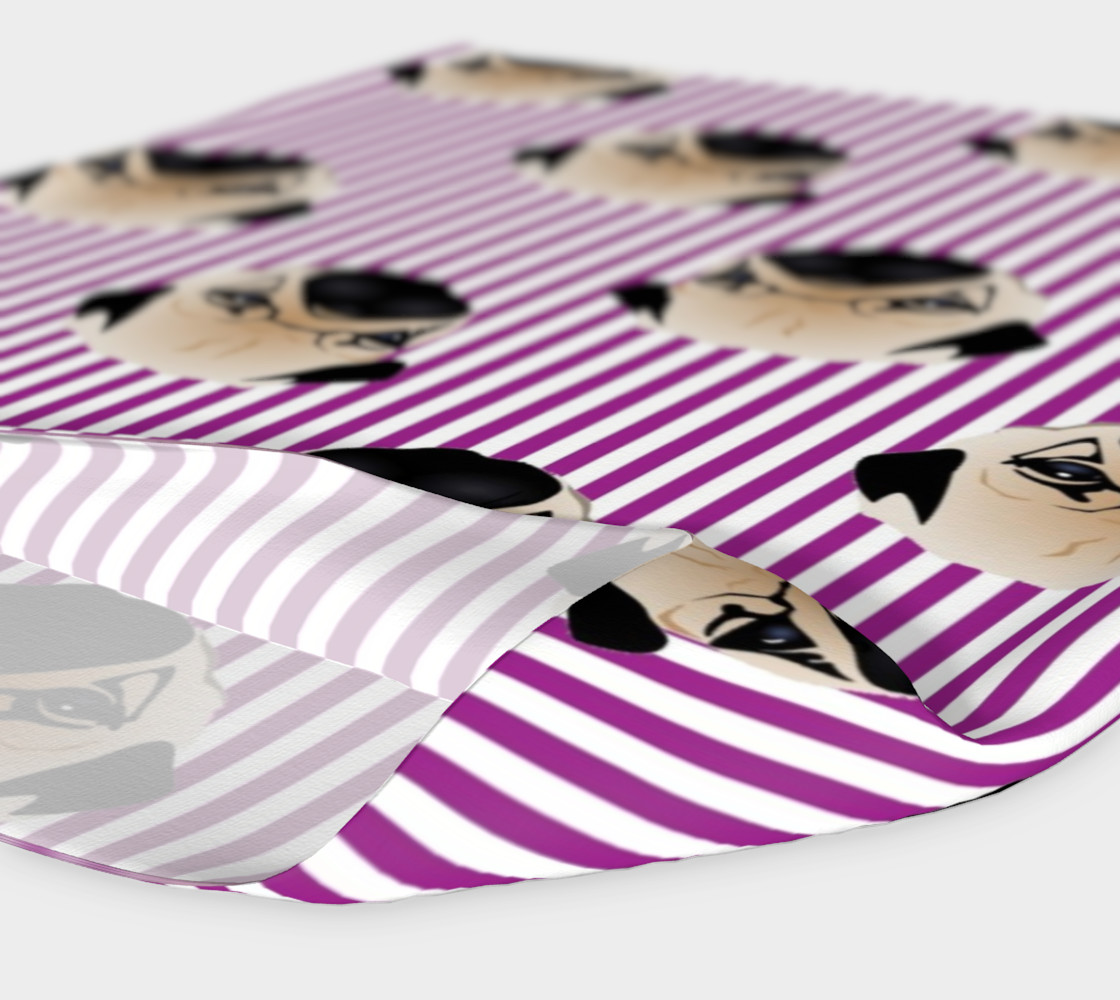 Pugs on Purple Stripes preview #4
