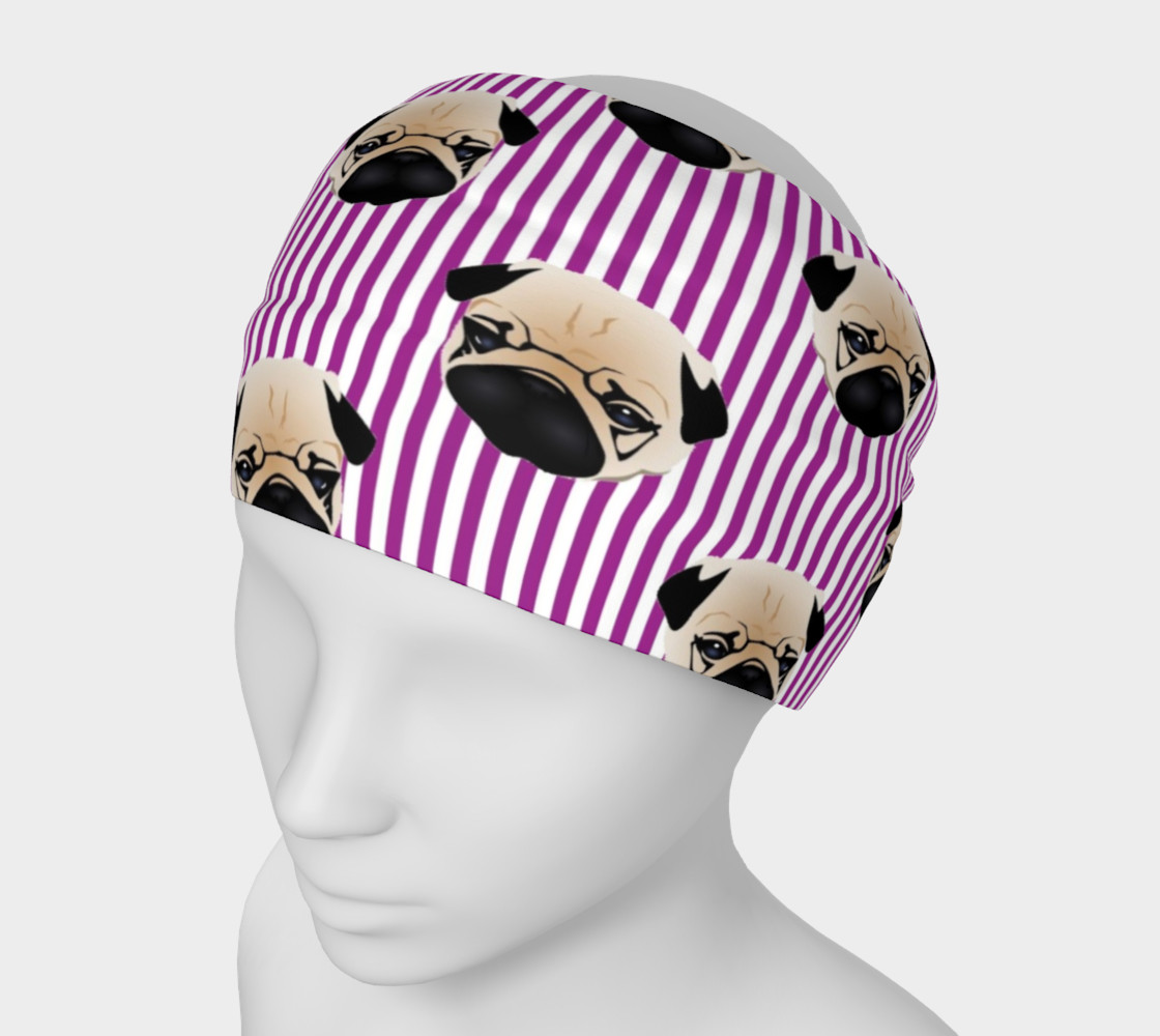 Pugs on Purple Stripes preview #1