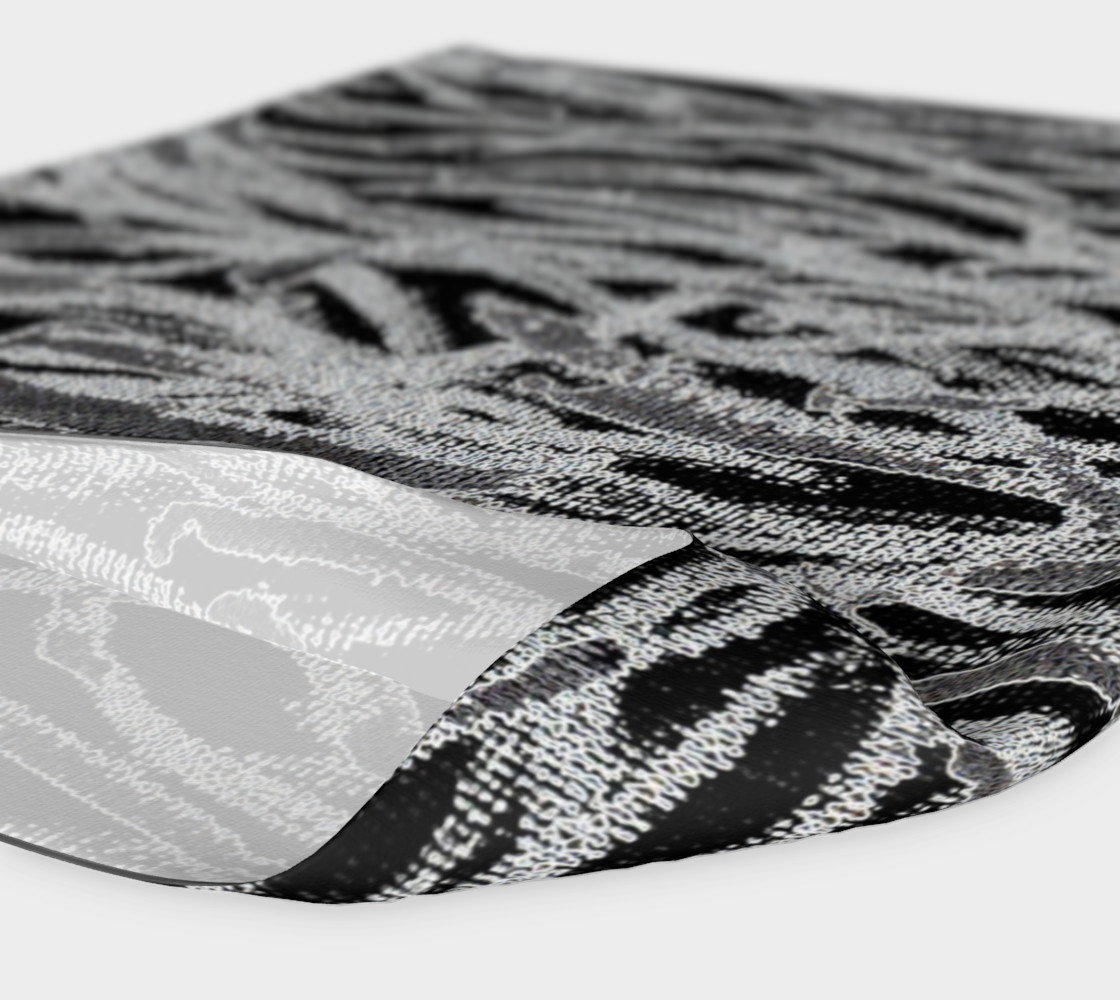 Black White Abstract Lines Headband preview #4