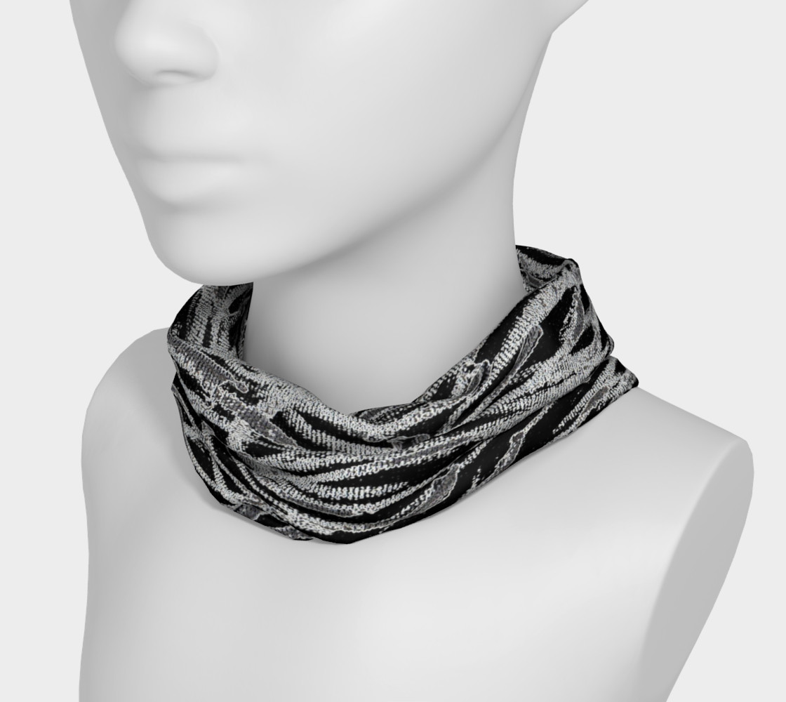 Black White Abstract Lines Headband preview #3
