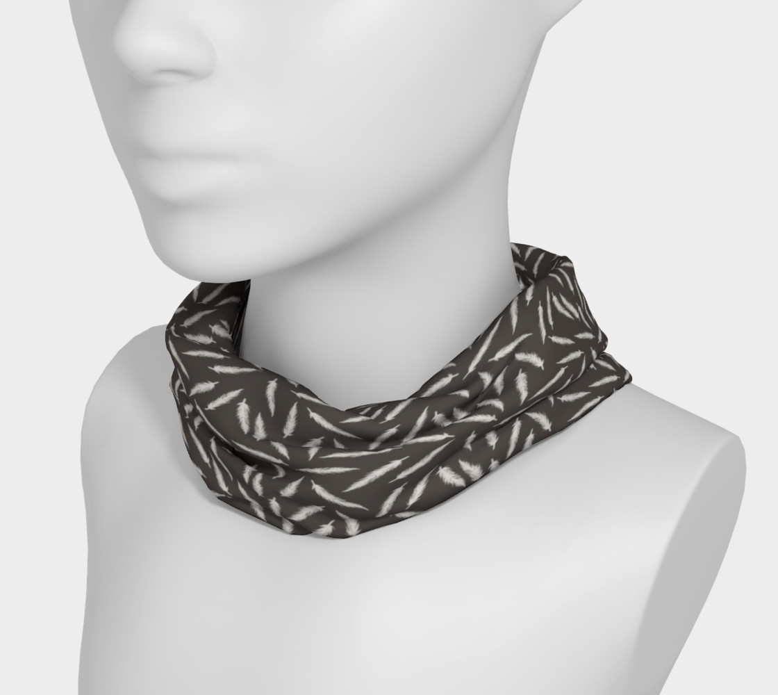Rebel Feathers Grey Patterned Headband preview #3