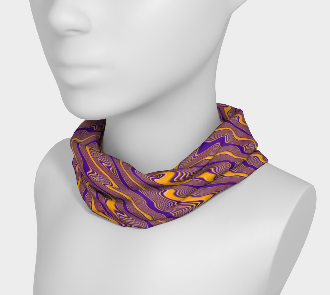 Orange and Purple Crazy Stripes Headband preview #3