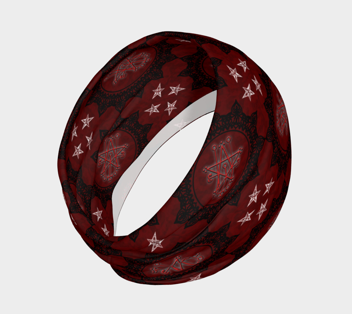 Occult Symbol Gothic Print Headband preview #2