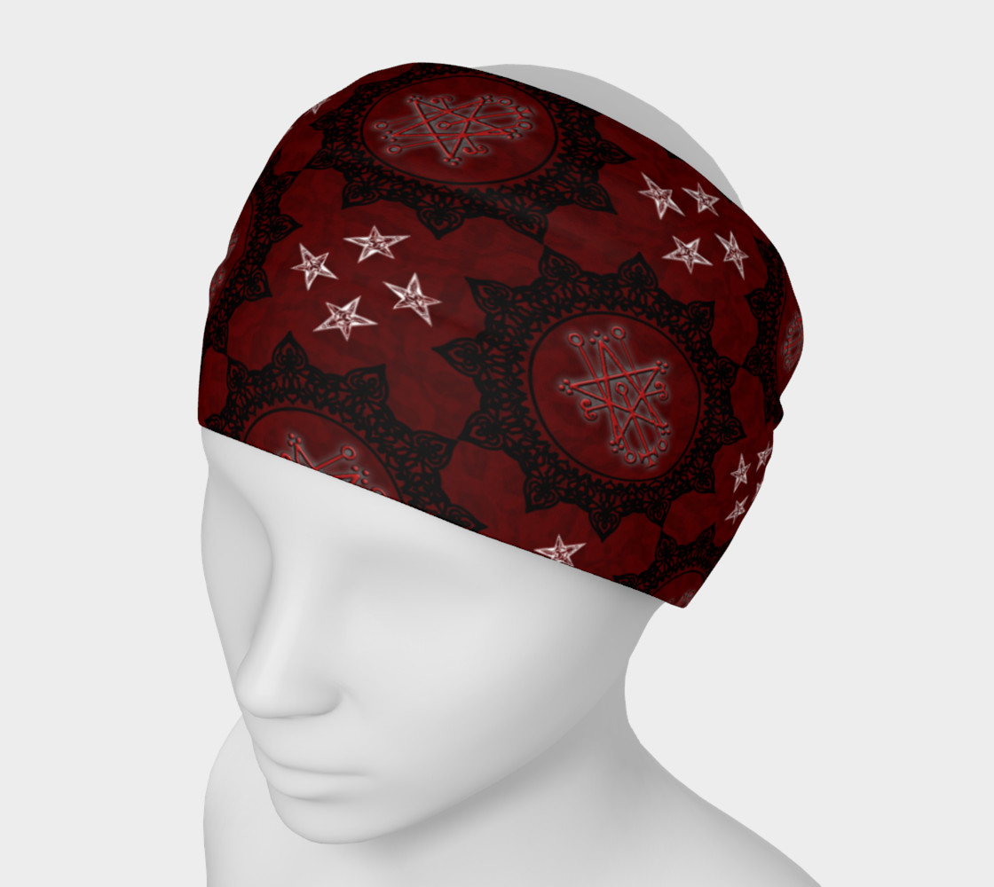 Occult Symbol Gothic Print Headband preview #1