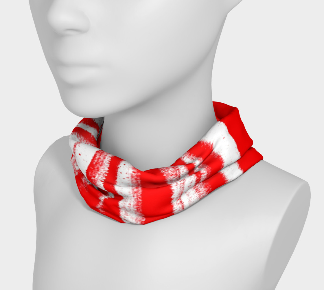 Red White Stripe Headband preview #3