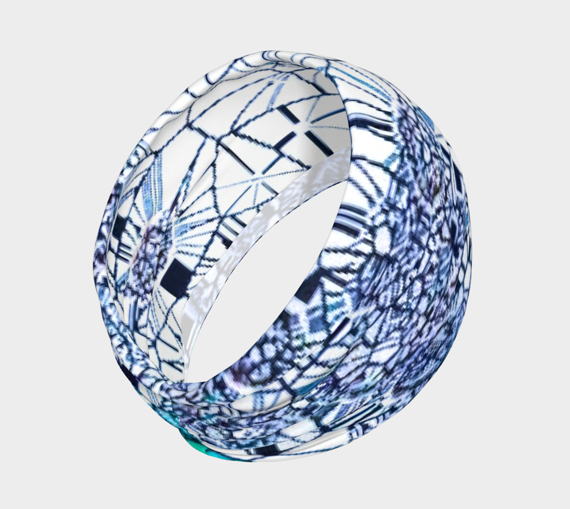 blue abstract head band preview #2
