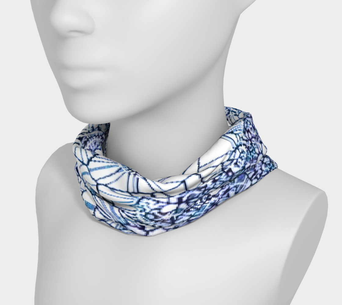 blue abstract head band preview #3