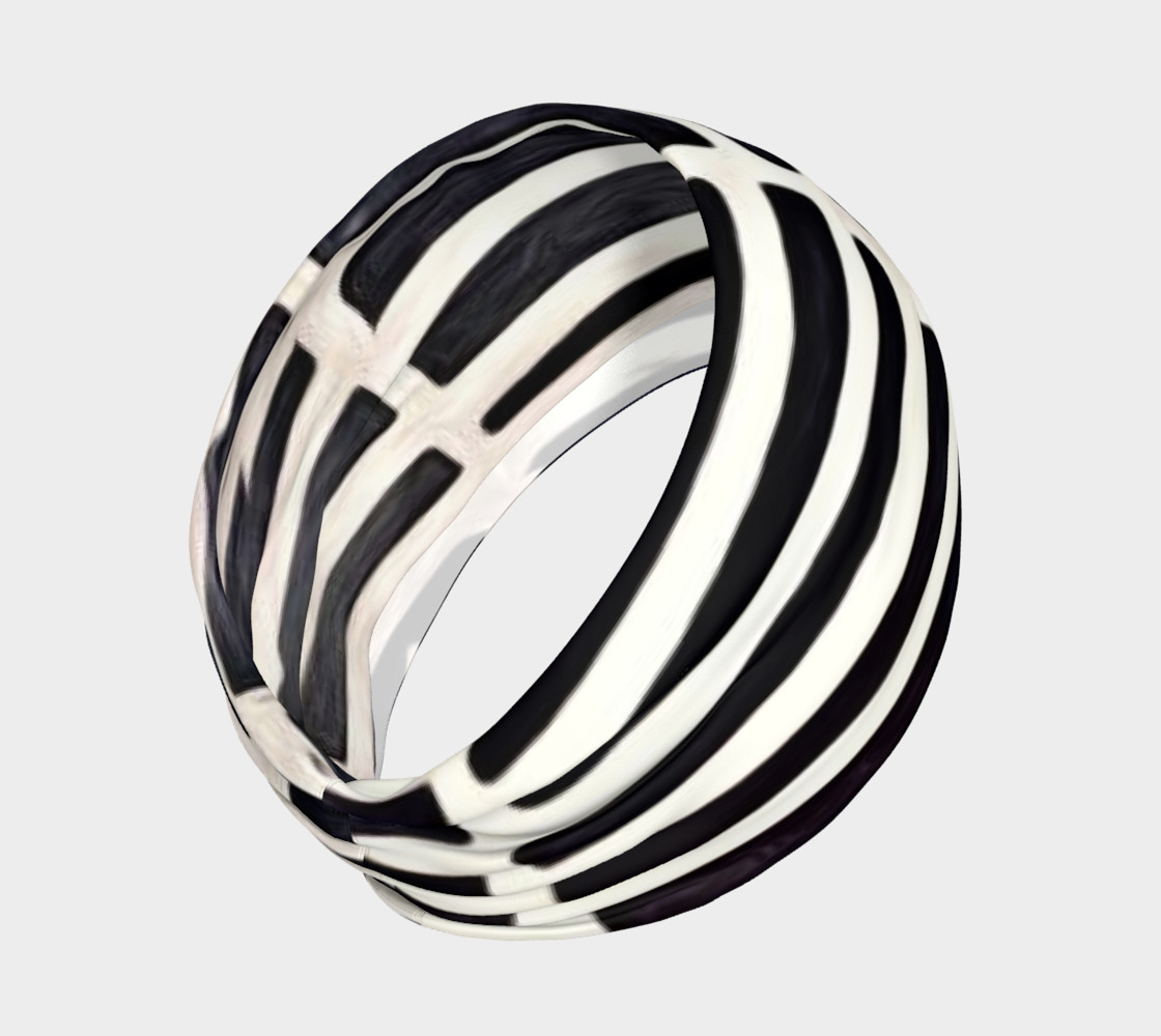 black and white head band preview #2