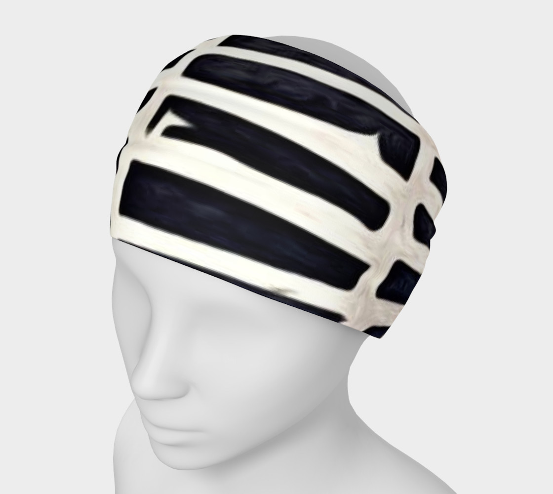 black and white head band preview #1