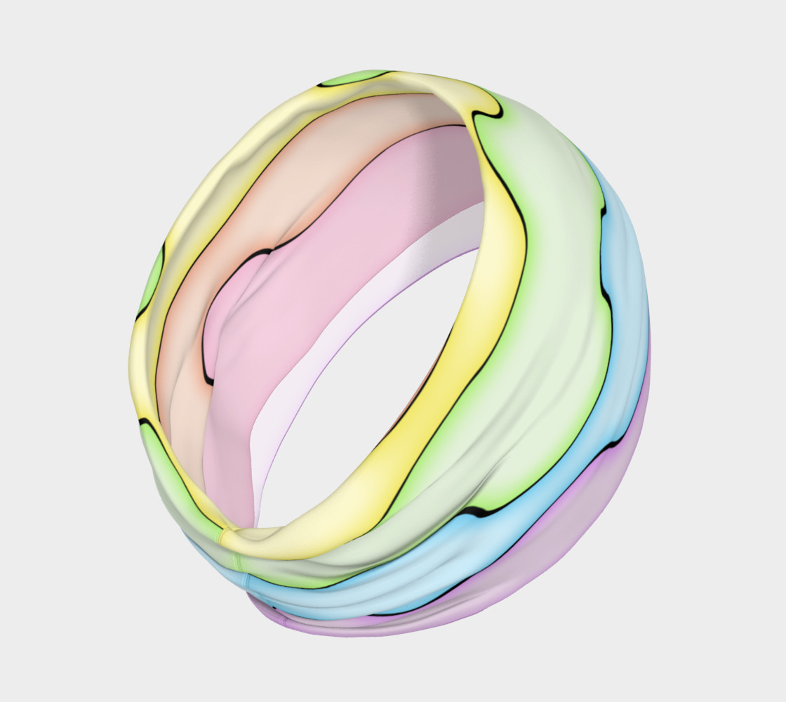 AfroPuff™ Pastel Drips Headband preview #2