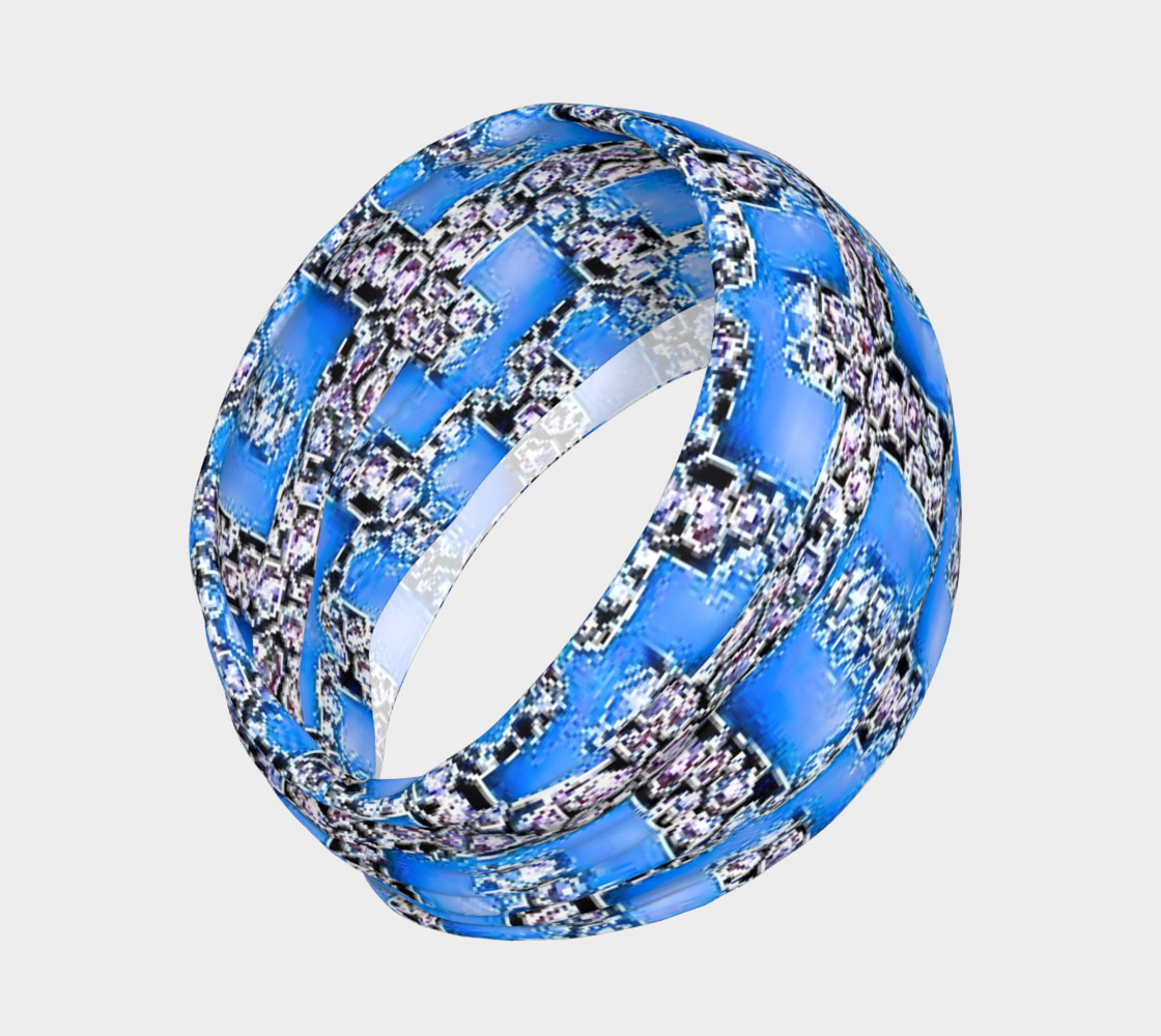 blue design head band preview #2