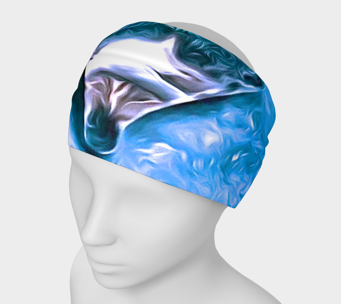 water heart in blue head band preview #1
