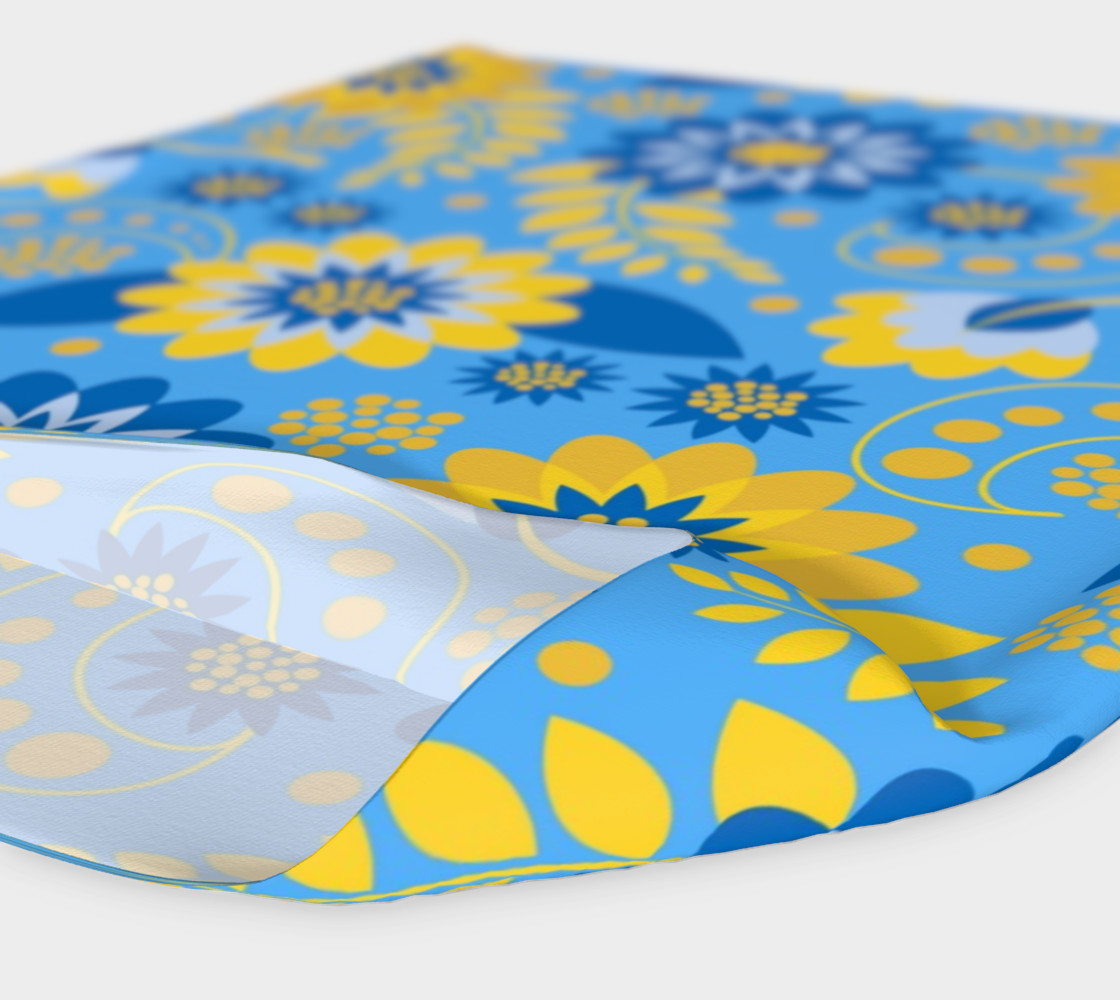 Unique Gold and Blue Floral preview #4