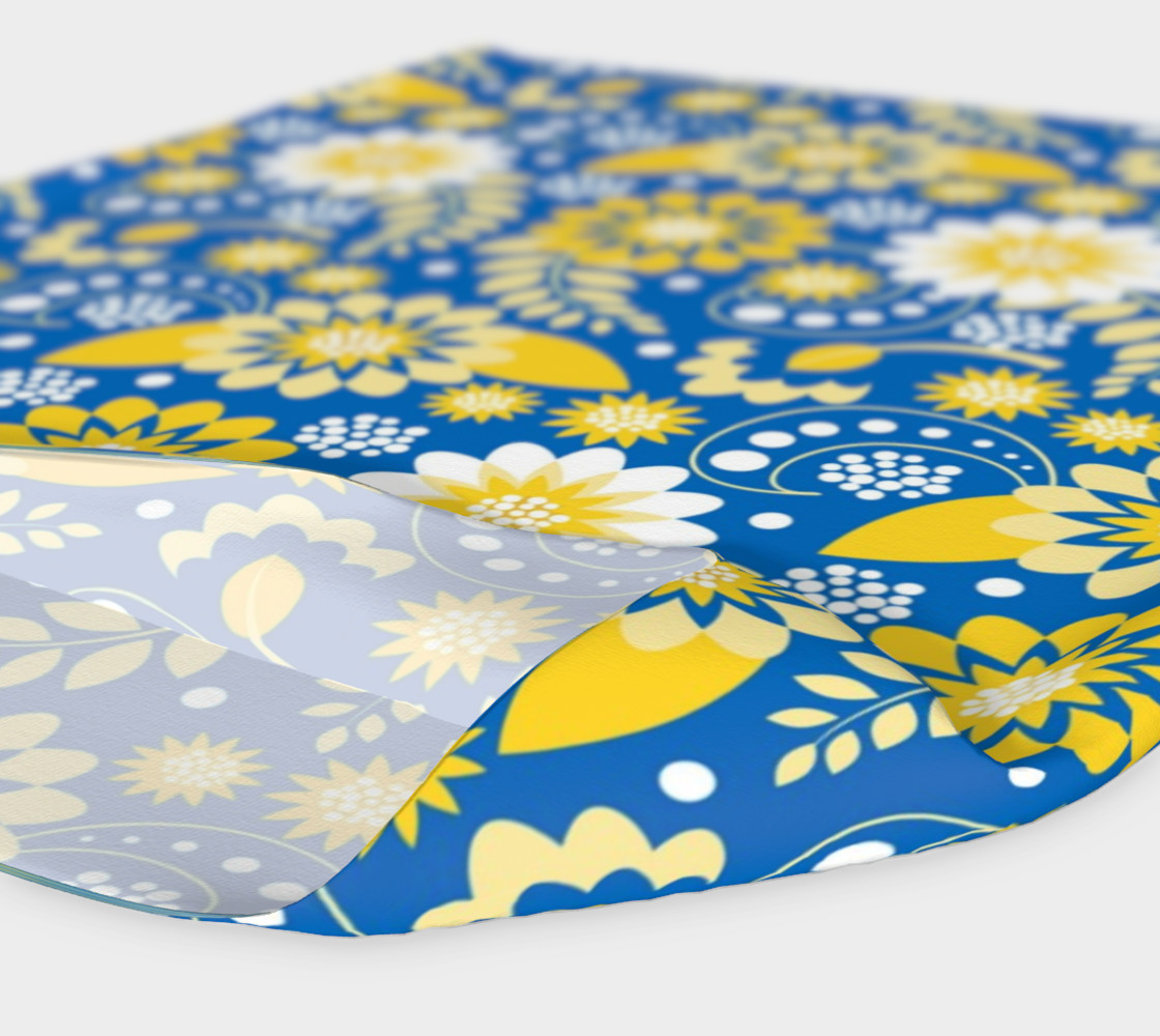 yellow and blue headband