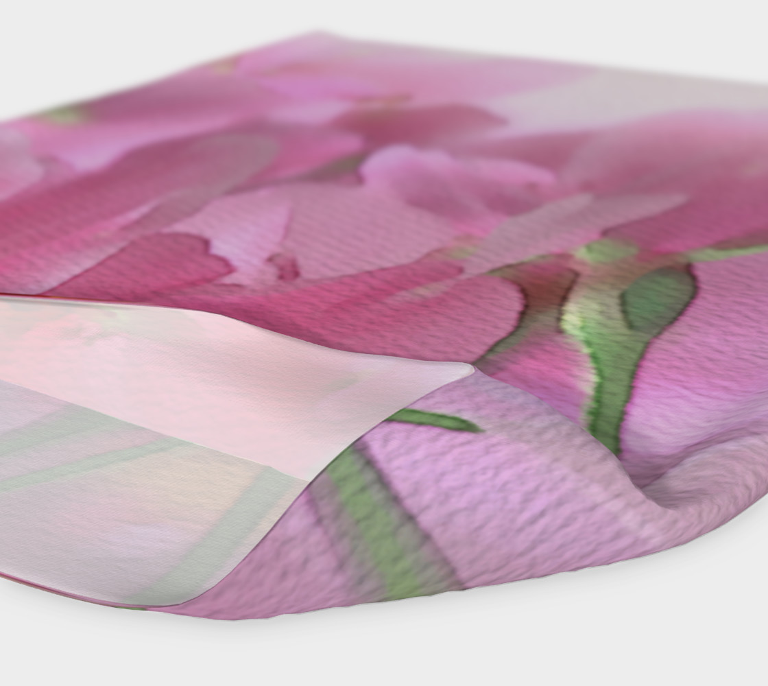 Water Color Peach Blossom Floral Headband preview #4