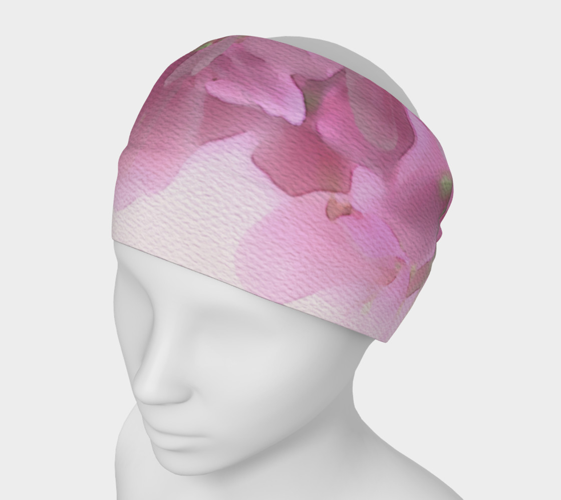 Water Color Peach Blossom Floral Headband preview #1
