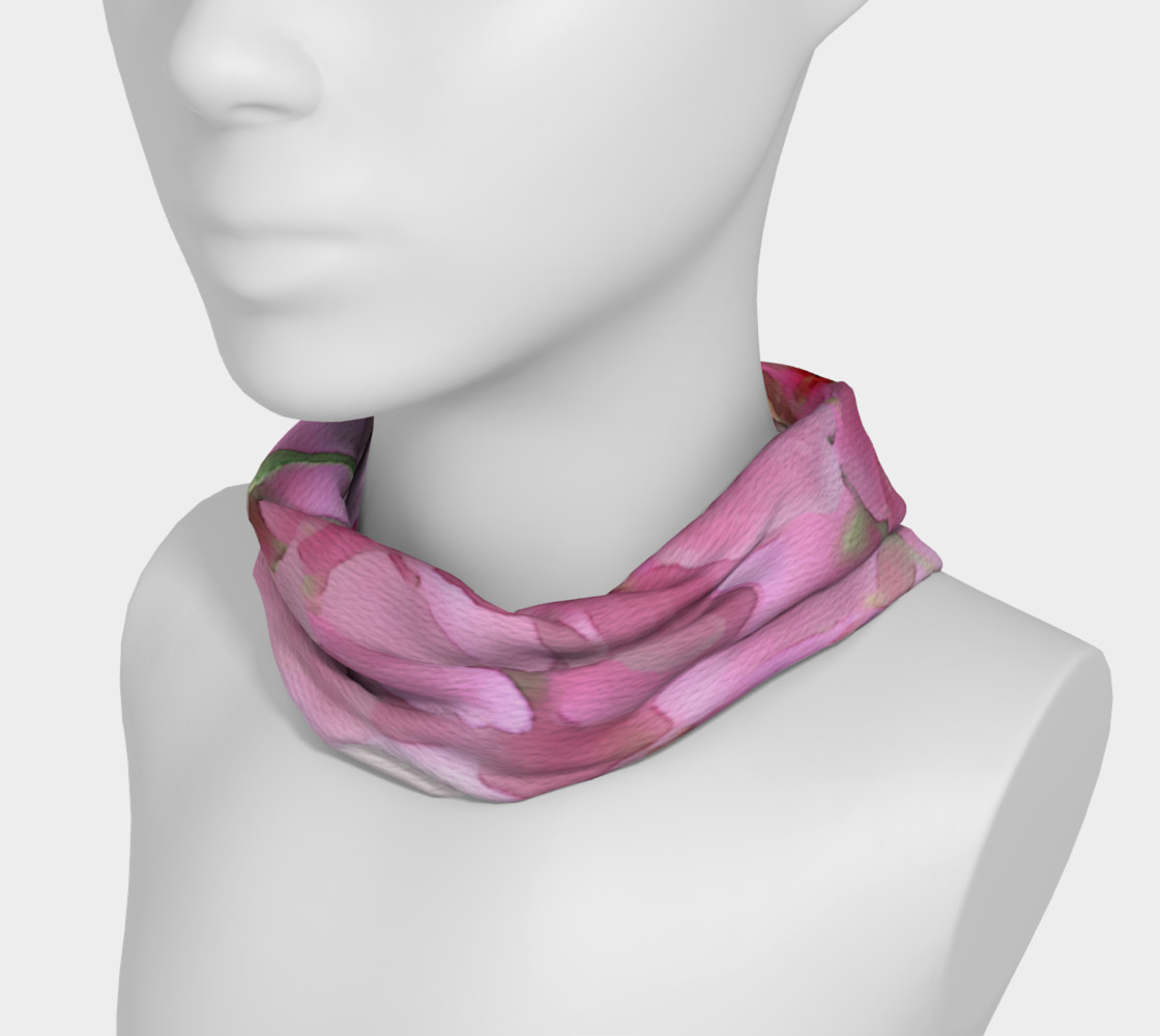Water Color Peach Blossom Floral Headband preview #3