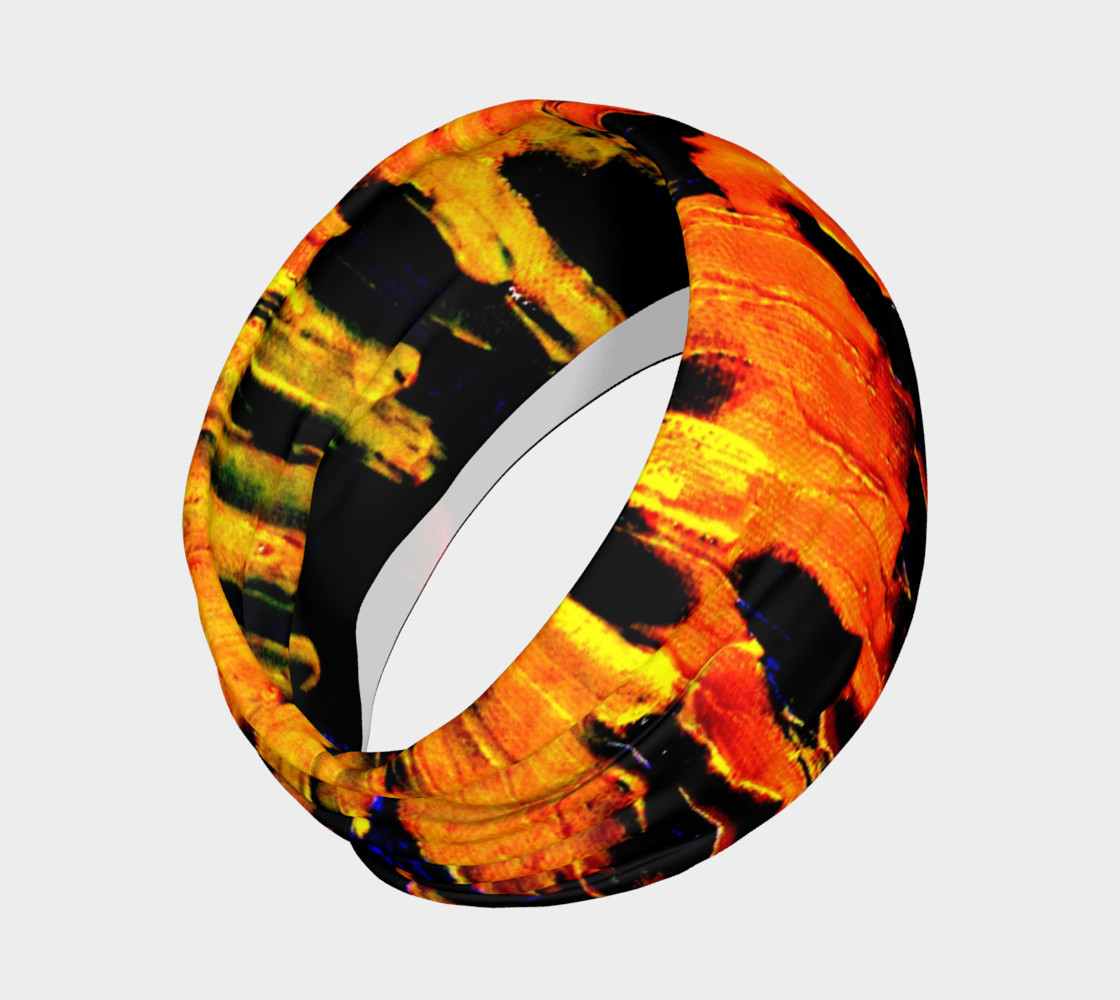 Lava in Black and Orange Headband preview #2