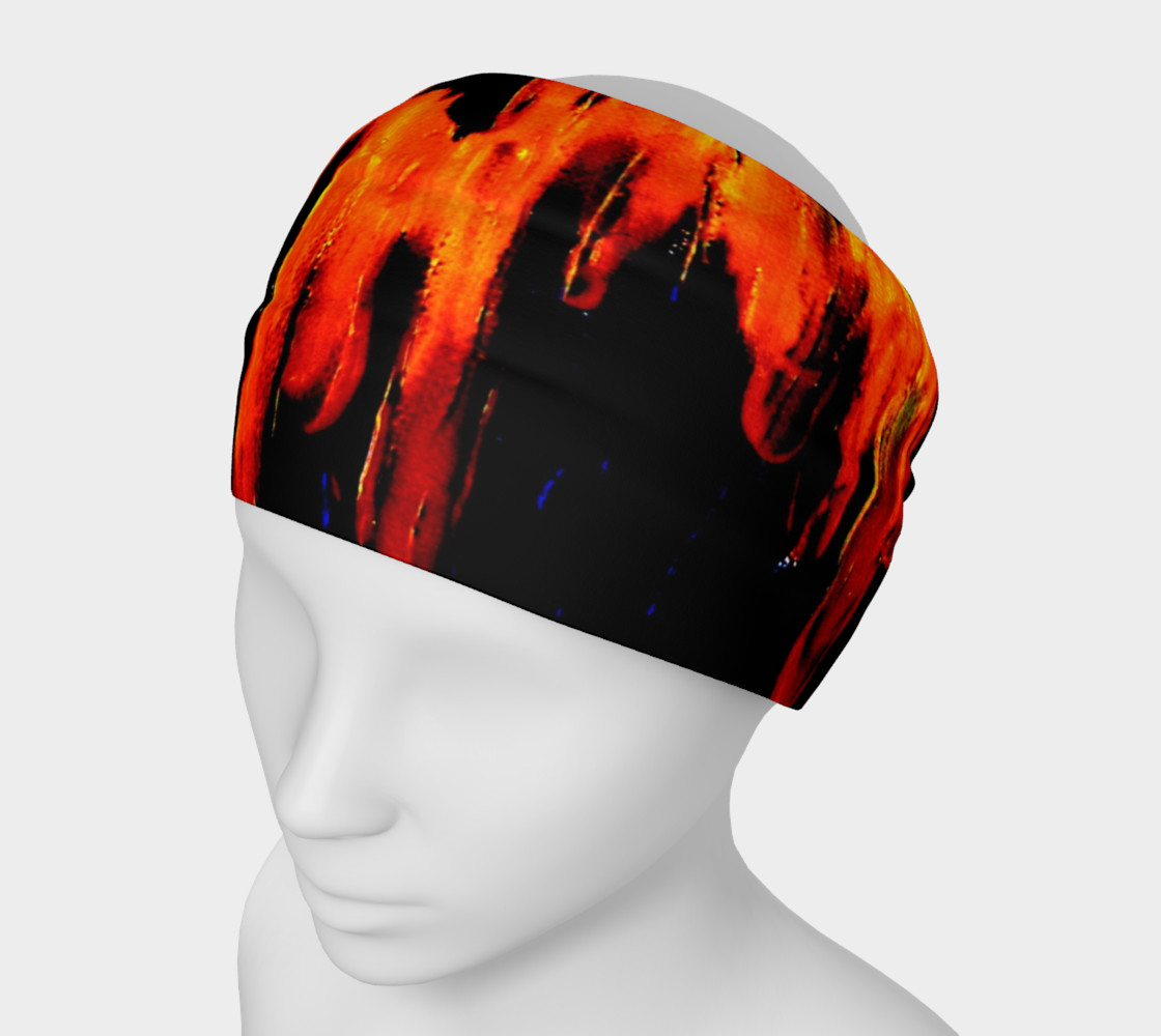 Lava in Black and Orange Headband preview #1