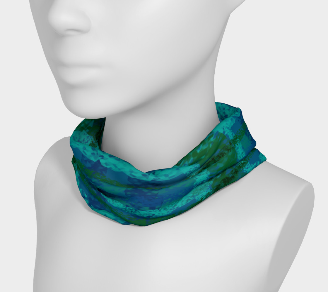 Aperçu de Blue and Green Plaid Headband #3