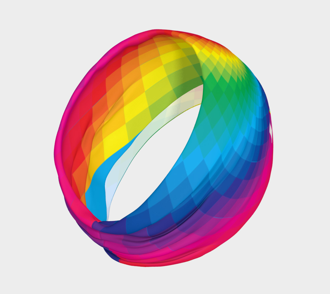 Love wins rainbow headband preview #2
