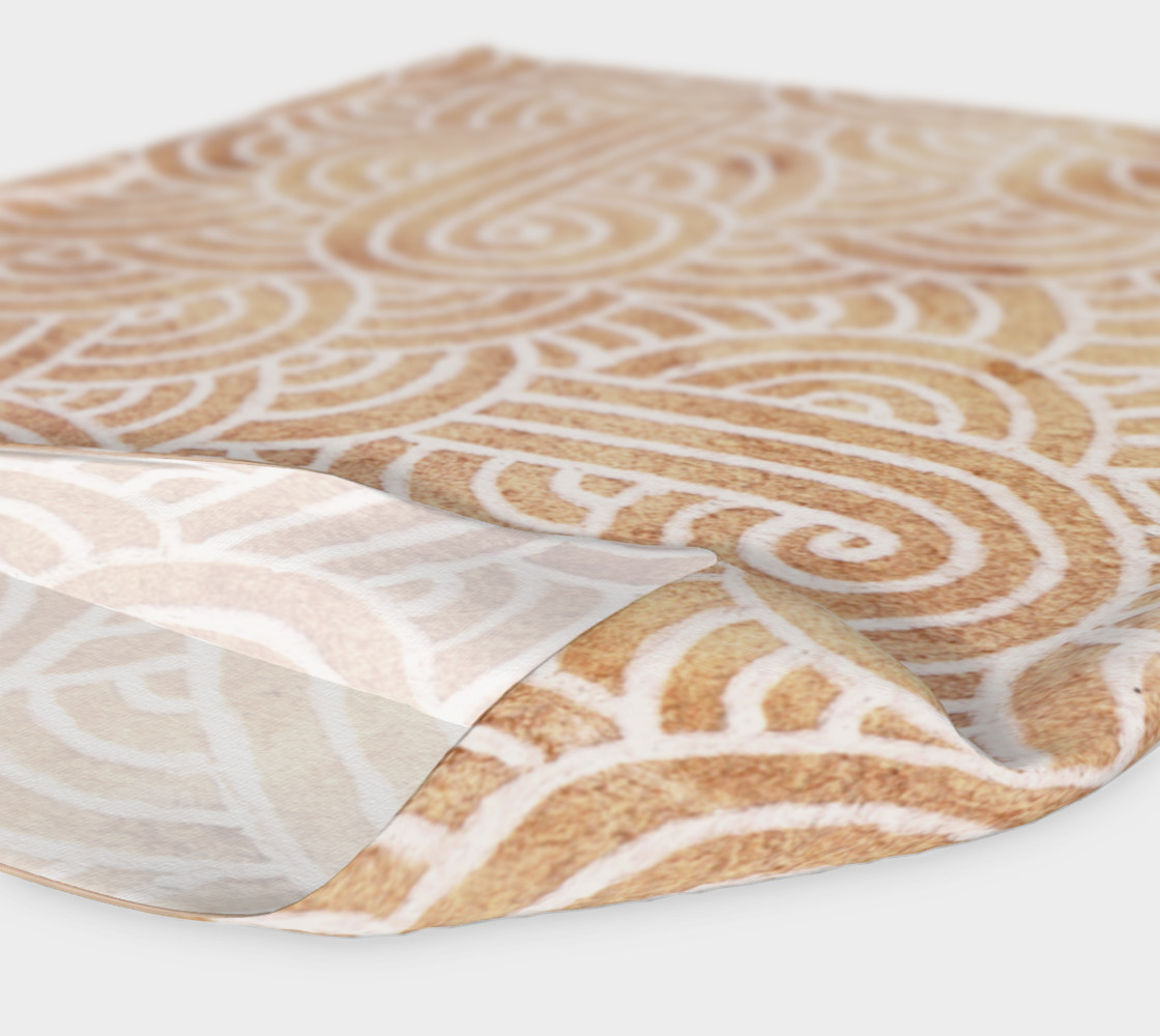 Iced coffee and white swirls doodles Headband preview #4