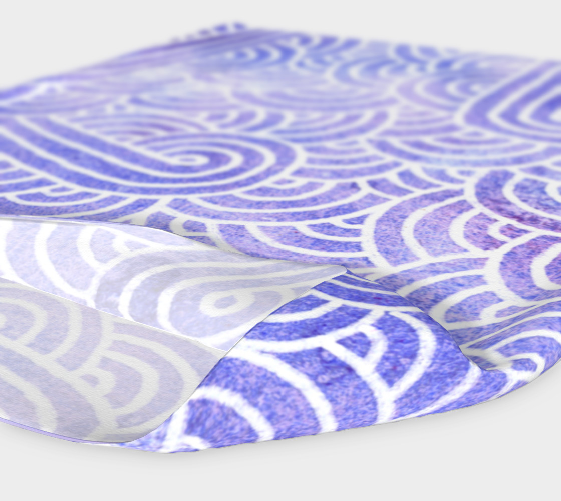 Lavender and white swirls doodles Headband preview #4