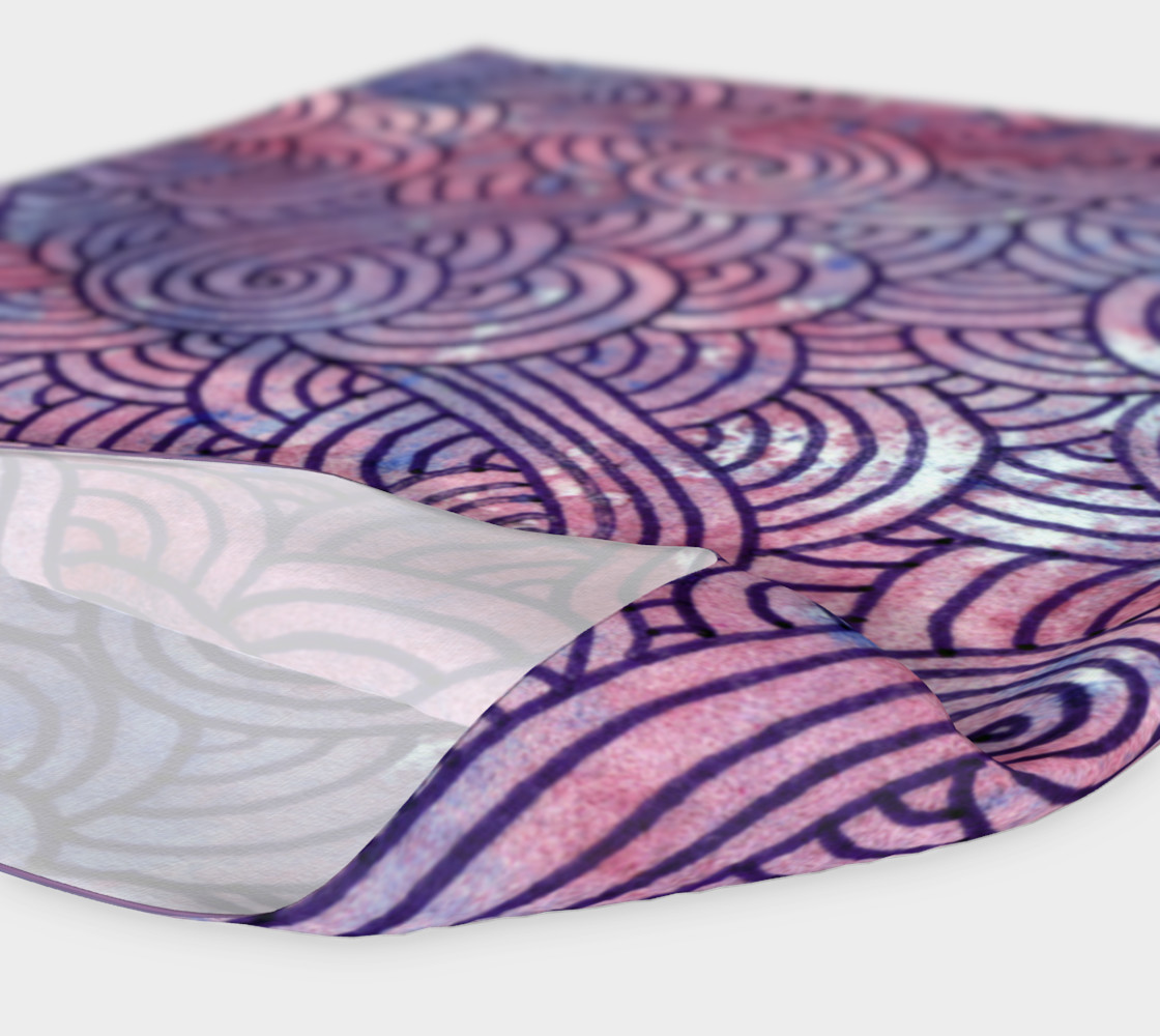 Purple swirls doodles Headband preview #4