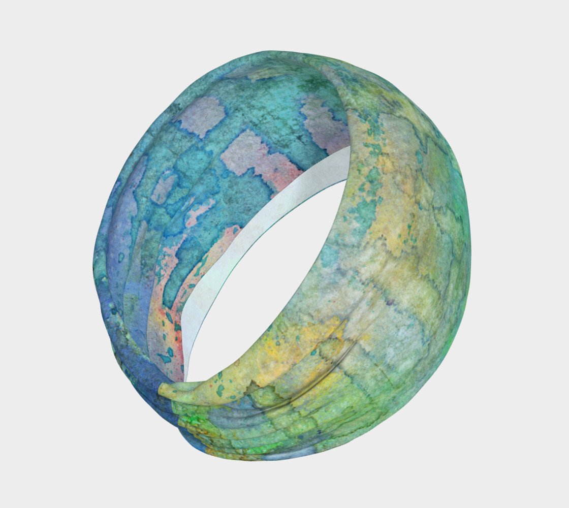 Blue Hues Watercolor Headband preview #2