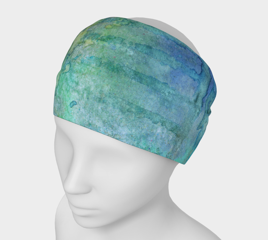 Blue Hues Watercolor Headband preview #1