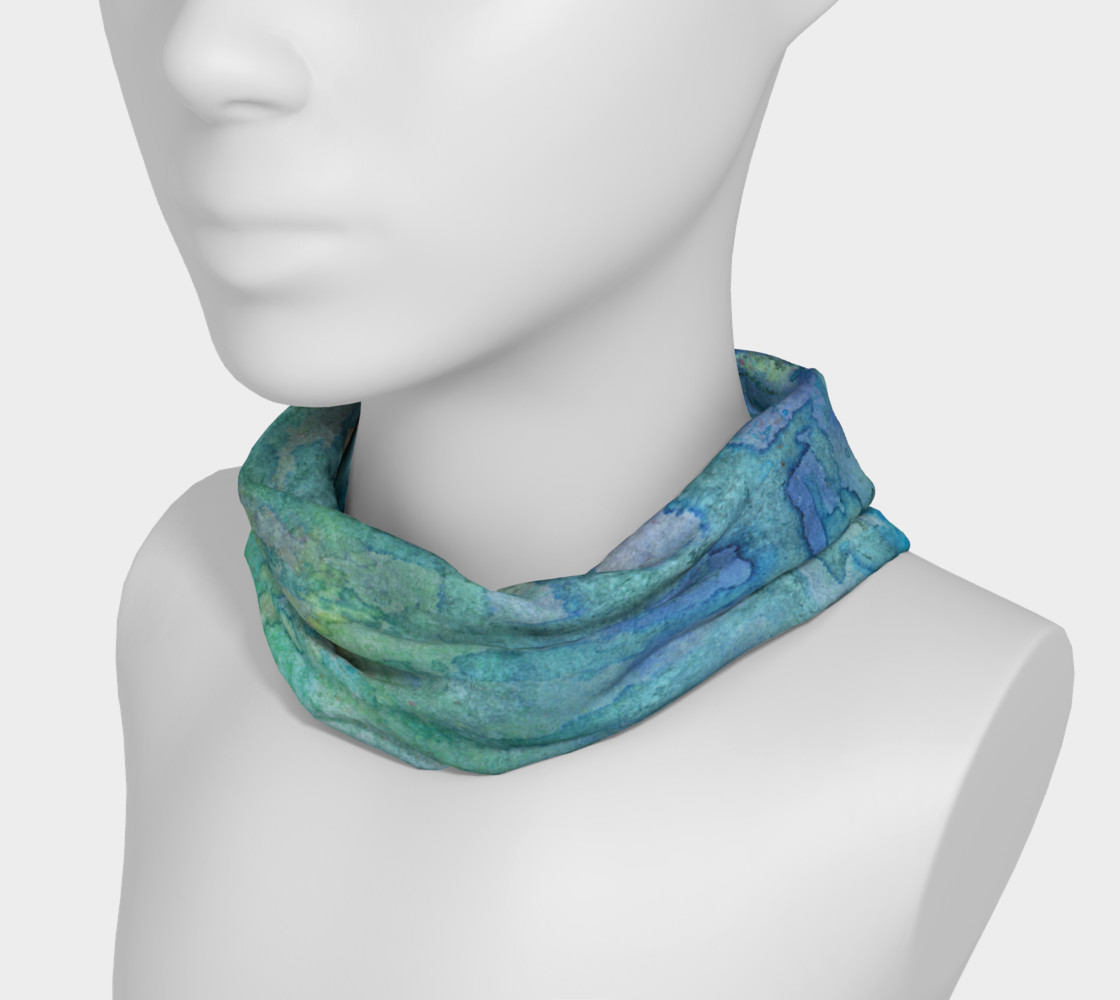 Blue Hues Watercolor Headband preview #3