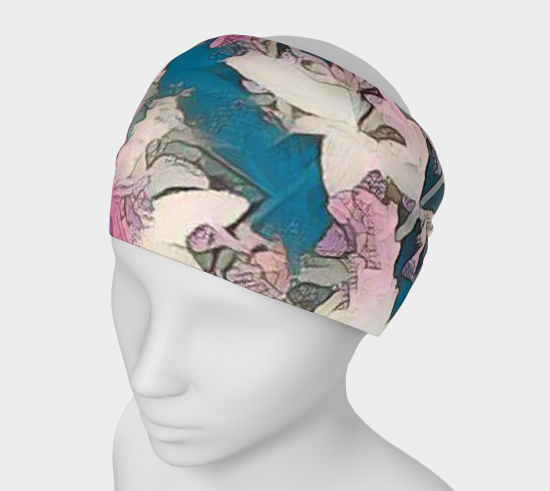 blue and pink head band preview #1